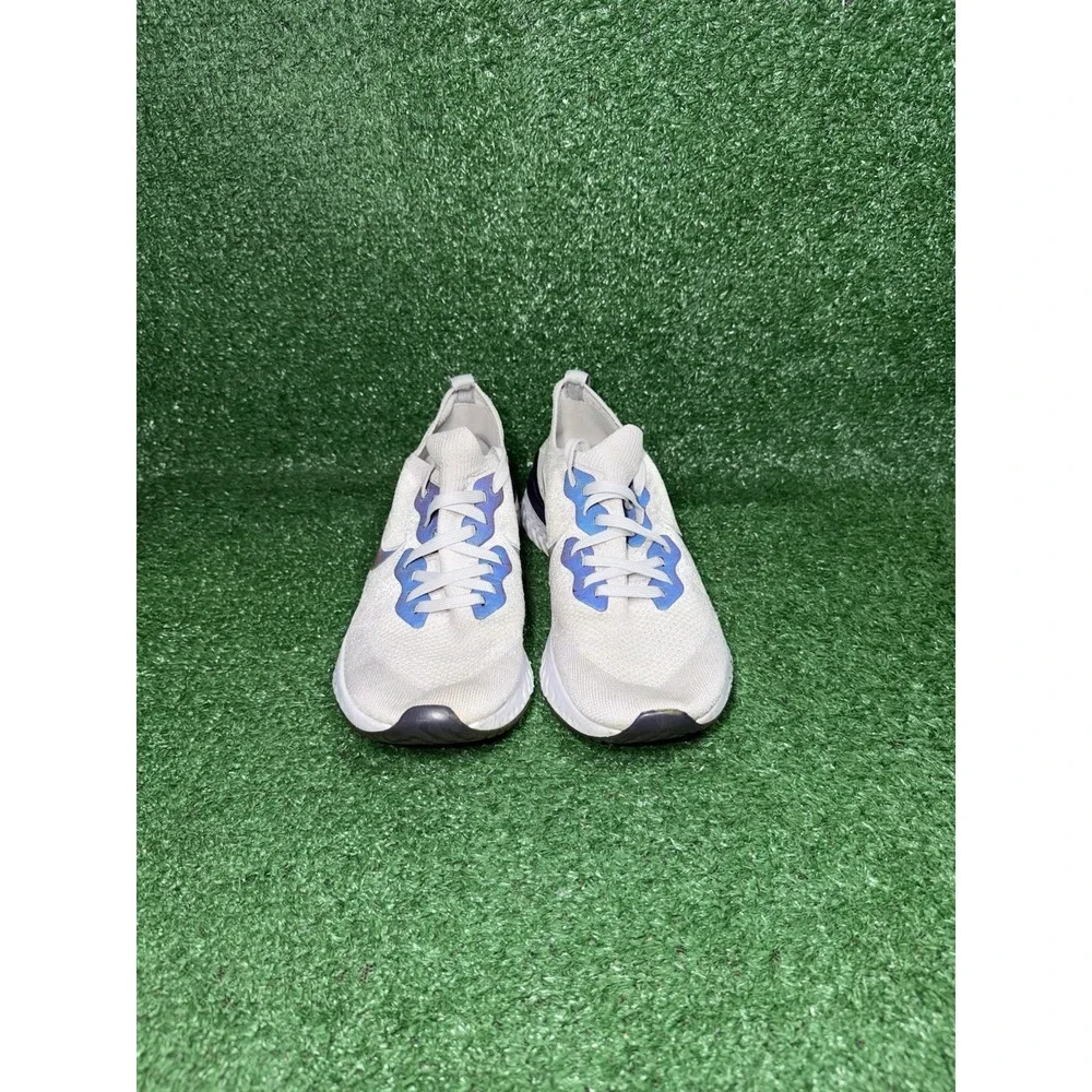 Nike Epic React Mens Size 10 Grey Purple Running Shoes Comfort‎ Walking Sneakers